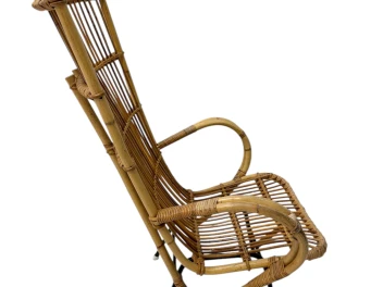 Mid-Century Modern Italian High Back Armchair, 1960s